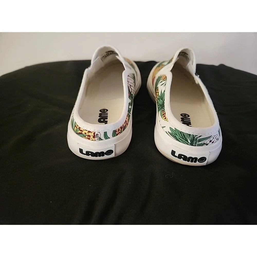 Lam Canvas Slip Ons. Memory Foam Insole - Pineapple - Size‎ 7.5 US